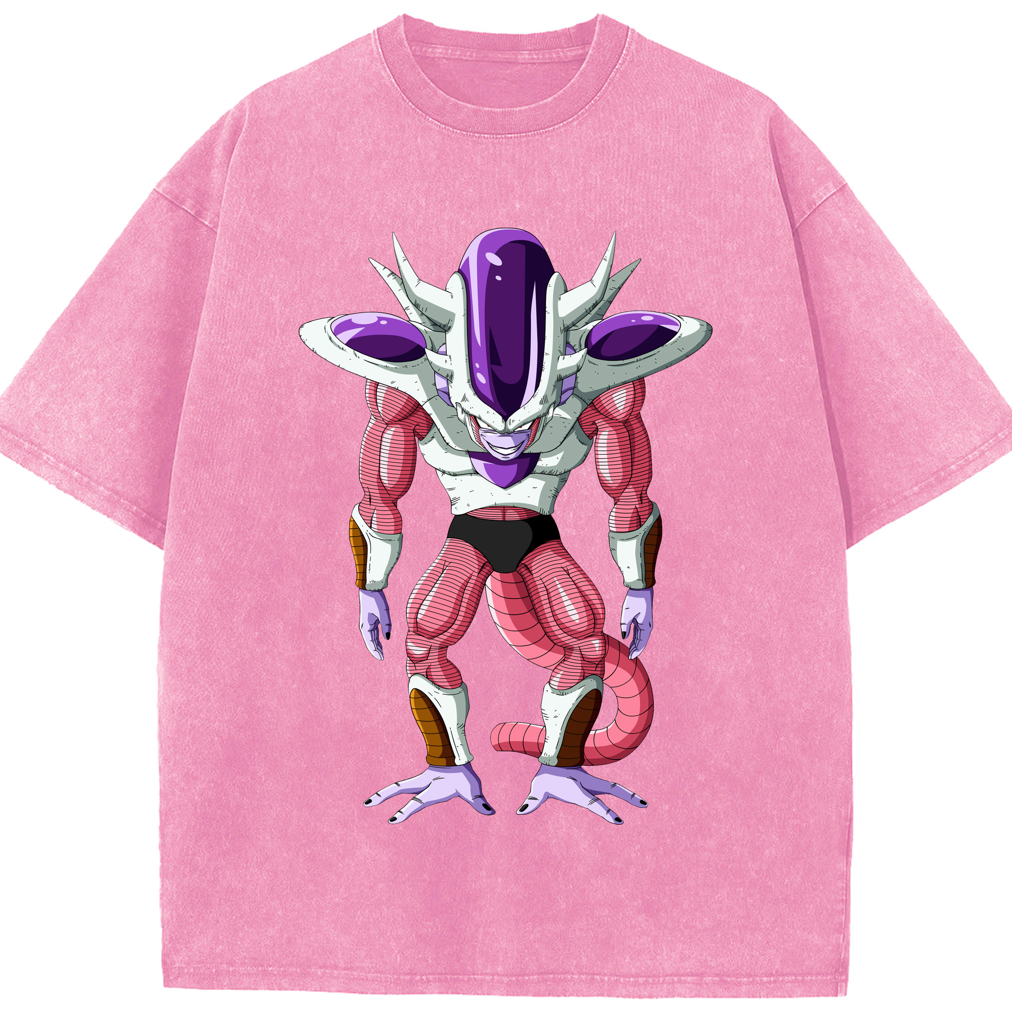 （画像用） ドラゴンボール フリーザ DRAGON BALL Frieza 綿100% ヴィンテージ風 半袖Tシャツ（フロントプリント）